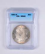 MS66 1891-S Morgan Silver Dollar - Graded ICG