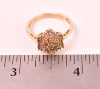 Captivating Cognac Diamond Ring in Yellow Gold