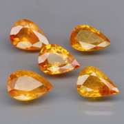 Full fire! 3.62ct top golden Sapphire set