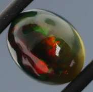 Eye catching 2.18ct Harlequin Welo black Opal