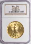 1924 $20 Saint-Gaudens Double Eagle Gold Coin NGC MS64