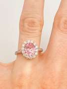 Beautiful Pink Sapphire Cocktail Ring