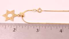 Amazing Star of David Pendant Necklace in 14K Yellow Gold
