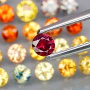 Sparkling 25 piece 3.52ct fancy color Sapphire set