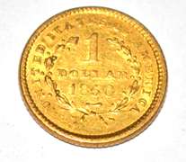 1850 Type 1 US Gold Coin