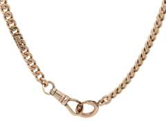 Vintage Polished Pocket Watch Fob Chain in 14K