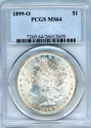 1899-O Morgan Silver Dollar in PCGS MS64
