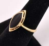 Darling Onyx Ring in Yellow Gold