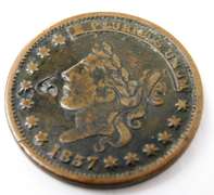Millions for Defense 1837 One Cent for Tribute Coin