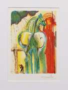 Salvador Dali lithograph on paper signed in the plate