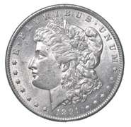1891-CC Morgan Silver Dollar