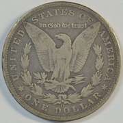 The Rare 1895-O Morgan Silver Dollar in circulated condition.