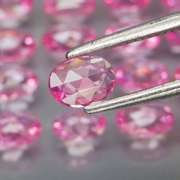 Superb rose cut 2.29ct pink Sapphire set