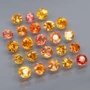 Full fire! 3.28ct top golden Sapphire set