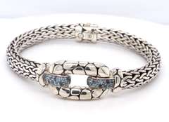 John Hardy Kali Silver Multi Stone Bracelet