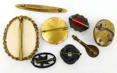 Estate Lot of 8 Antique Pins