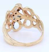 Vintage Yellow Gold Diamond Infinity Ring