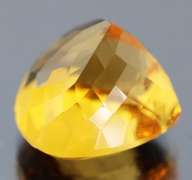 Vibrant 27.77ct golden orange pear cut Citrine
