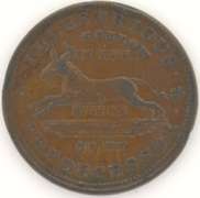 1837 Jackass Turtle Hard Times Token HT-33 R-1