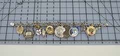Vintage Sterling Chain Bracelet With 16 Different Theme Charms, Mostly Souvenirs