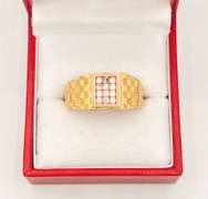 14kt Solid Yellow & Rose Gold Men's Ring