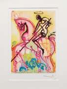 Salvador Dali lithograph on paper signed in the plate