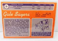 Gale Sayers 1970 Topps Football Card