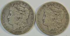 Scarce 1883-S and 1890-CC Morgan Silver Dollars