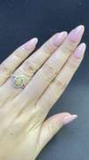 FANCY YELLOW .80 CT MARQUI DIAMOND ENGAGEMENT RING