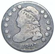 1827 Liberty Cap Dime