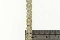 10K Yellow Gold 0.75 Ctw Diamond Classic Vintage Tennis Bracelet
