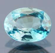 Brilliant! 2.34ct diamond luster blue Zircon