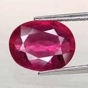 Vivid! 2.60ct top imperial red Ruby center stone