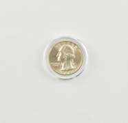 1964-D Washington Quarter Orig. Binion Silver Hoard Sampler 55/400 COA