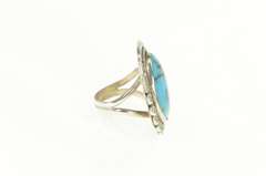 Sterling Silver Turquoise Southwestern Handmade Cabochon Ring