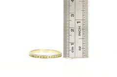 14K Yellow Gold Classic Diamond Channel Wedding Band Ring