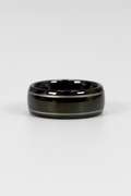 Men's Tungsten Carbide Two Gray Line Wedding Band Comfort Fit Ring Size 6