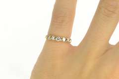 14K Yellow Gold 0.40 Ctw Diamond Classic Wedding Band Ring