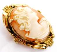 Early Gold Filled Pin/Pendant Cameo