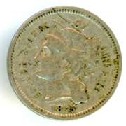 1875 Three Cent Nickel