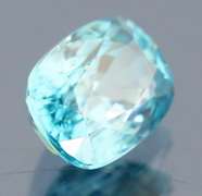 Excellent 2.47ct diamond luster blue Zircon