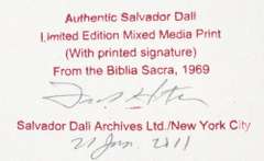 Very collectable Dali from Bible Sacra series.1969