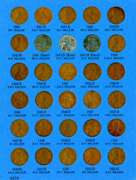Set of Lincoln Wheat Cents 1941-1975-S in Album