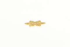 14K Yellow Gold Snow Flake Diamond Cut Winter Season Charm/Pendant