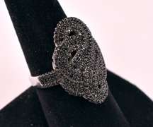 Fancy Swirl Design Sterling Silver Ring