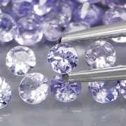 Glittering 4.32ct bright blue violet Tanzanite set