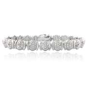 Diamond Oval Link Bracelet