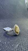 FANCY YELLOW .80 CT MARQUI DIAMOND ENGAGEMENT RING