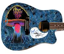 The Allman Brothers Band Autographed 1/1 Custom Graphics Photo Guitar ACOA