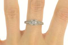 10K White Gold 0.83 Ctw Princess VS Diamond Engagement Ring